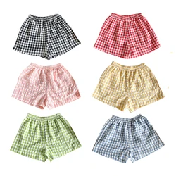 Shorts verano a cuadros para niña – Transpirables y frescos