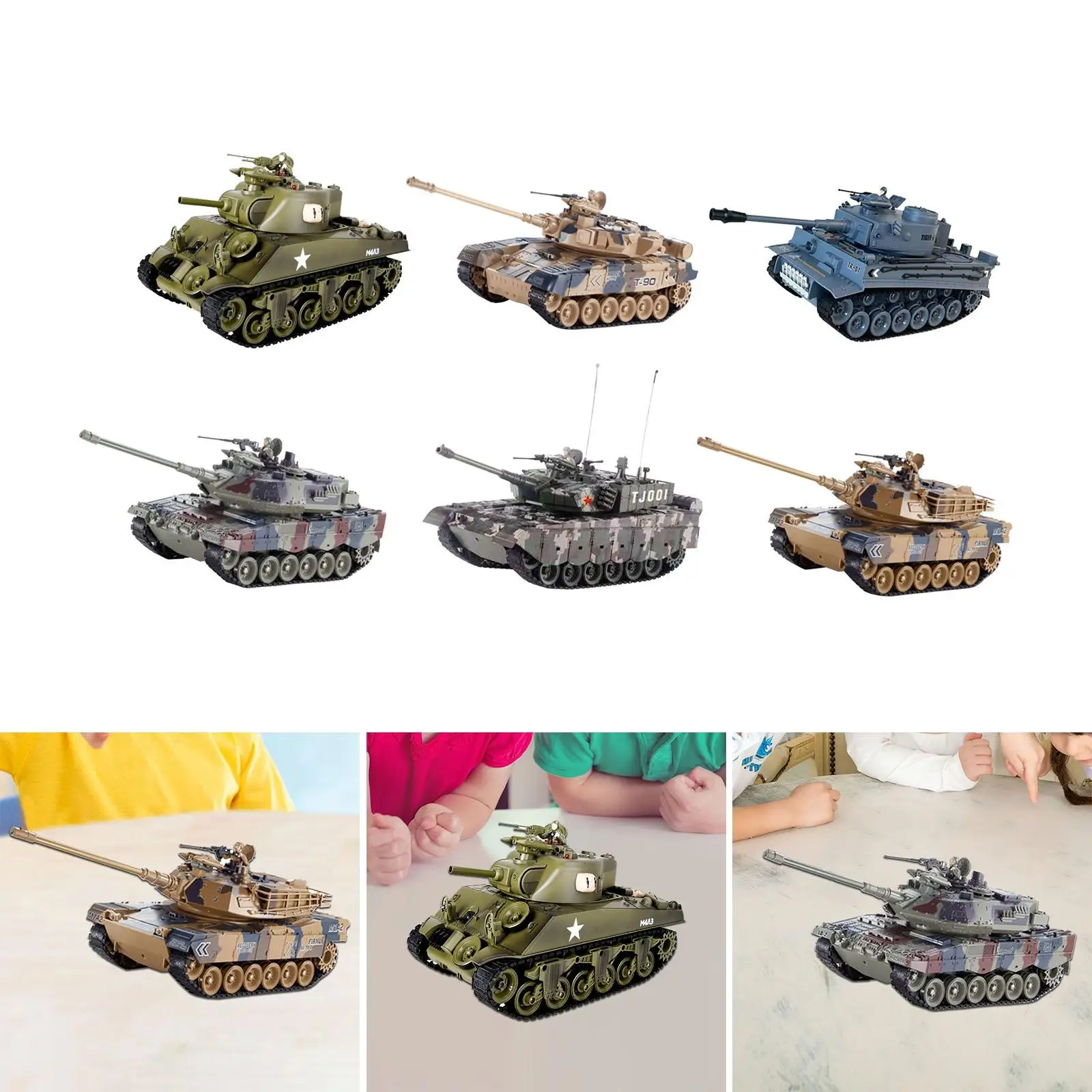 RC Tank Simulation Water Ball Barrel up Down with Sound and Light Realistic for Boys Girls Mud Adults and Kids Sand Beach