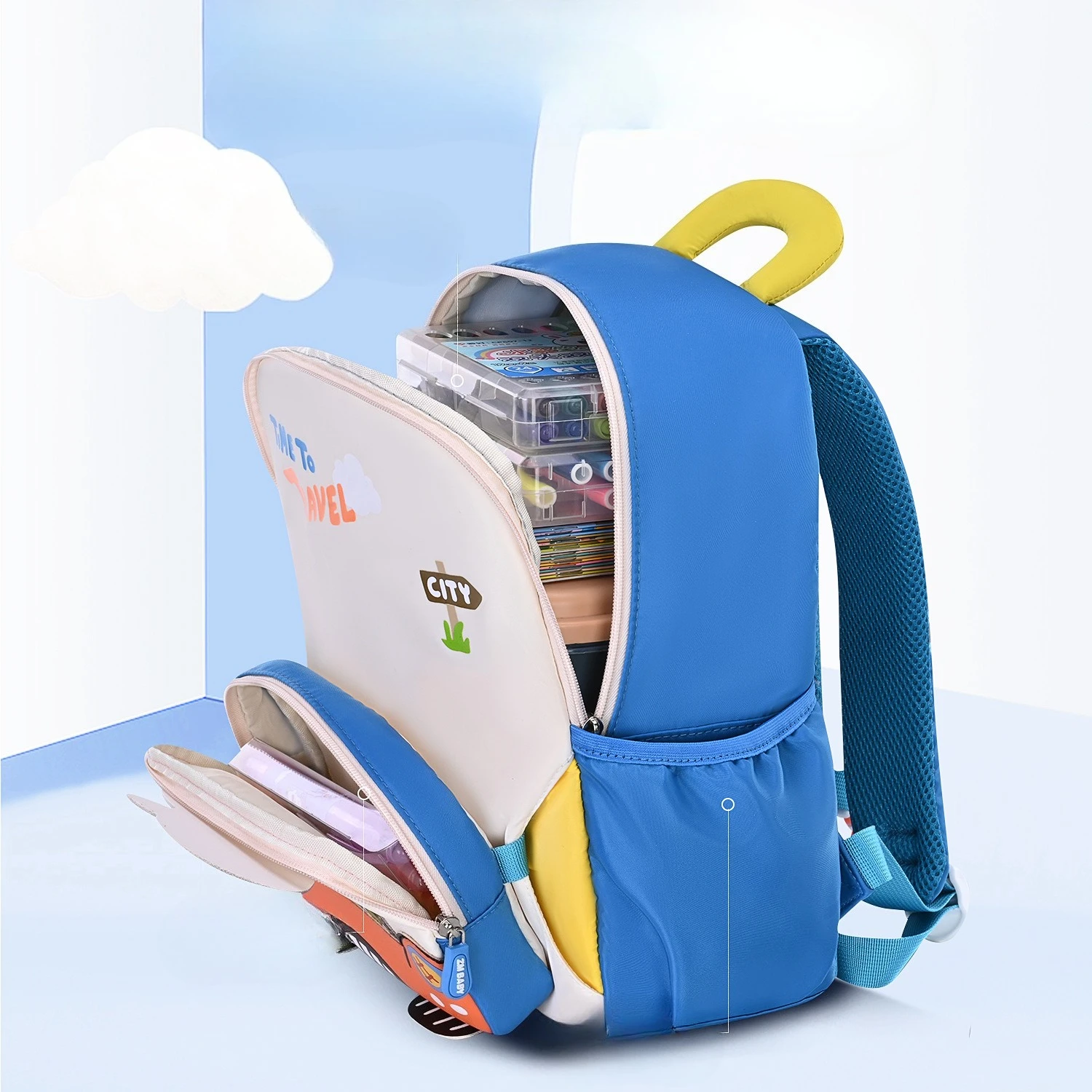 Mochila escolar infantil con dibujos para guardería y primaria - imagen 4