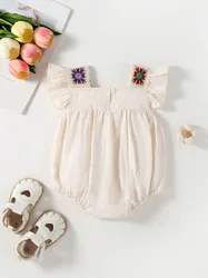 MILANCEL Body bebé niña primavera floral estilo étnico