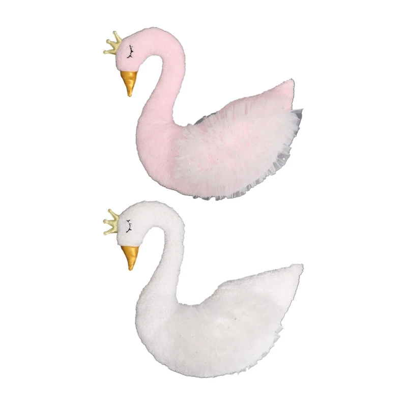 Cojín cisne sesión fotos bebé - vista principal diseño blanco