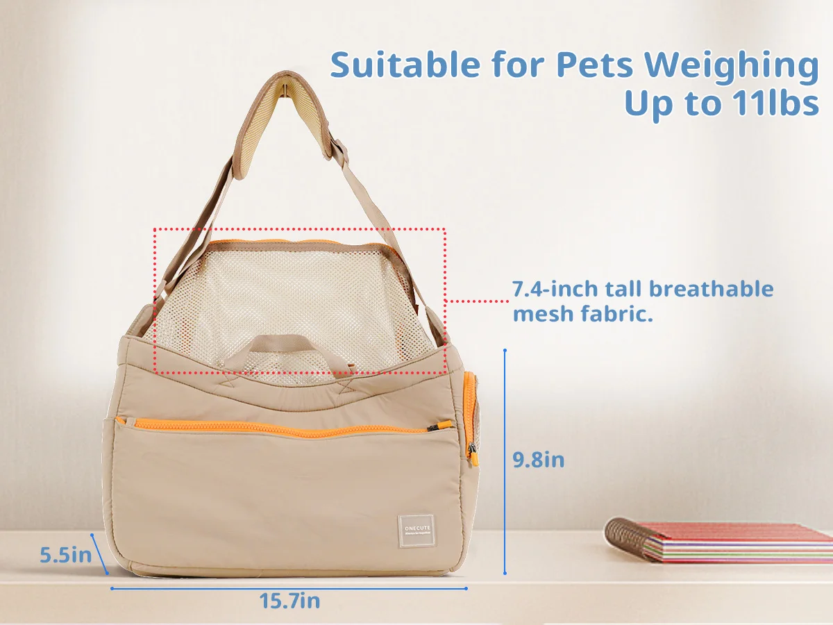 Mochila plegable para transportar mascotas para perros pequeños y medianos, bolsa de viaje para perros de lado suave aprobada por aerolínea con malla transpirable - imagen 2