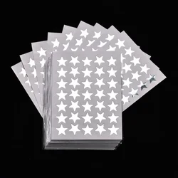 Pegatinas estrellas doradas con purpurina para diario escolar
