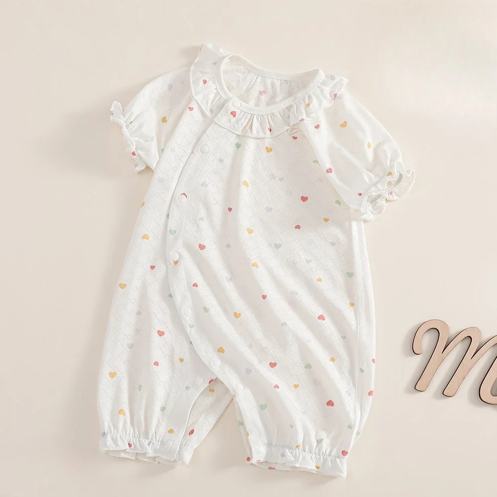 Somenie Baby Onesie transpirable fibra de bambú verano fino corto manga niños niñas recién nacido regalo - imagen 2