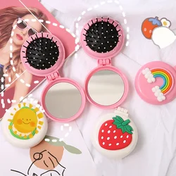Cepillo peine portátil kawaii con espejo para niña – Puericultura