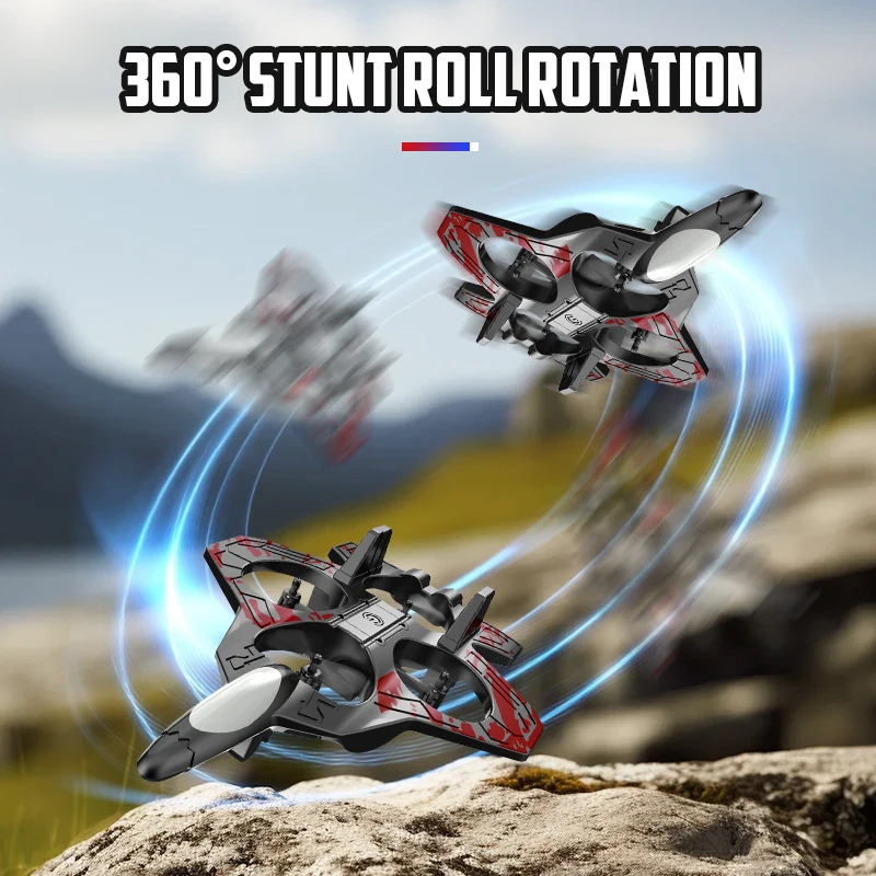 Avión RC, planeador acrobático de espuma EPP de 2,4G con caza eléctrico ligero, avión de Control remoto, avión acrobático rodante, juguetes para niños y niños - imagen 3