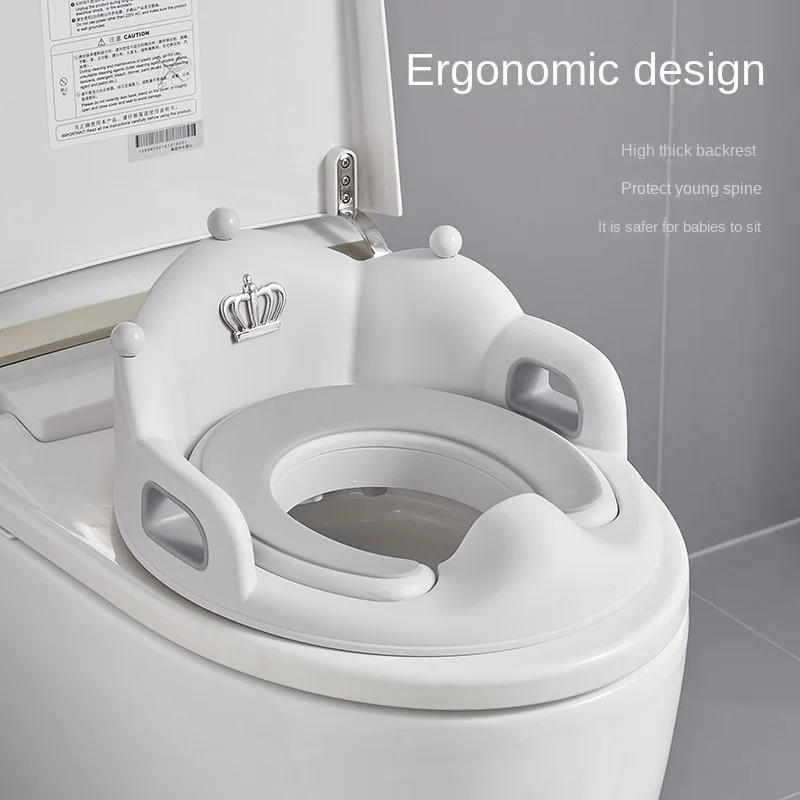 Reductor de inodoro infantil con cojín suave para bebé - imagen 3