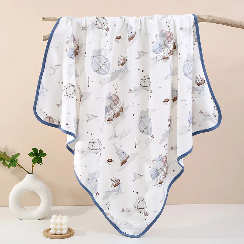 Toalla envolvente de algodón para bebé recién nacido – Baño y swaddle - imagen 2