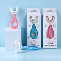 Cepillo dental infantil de silicona – Forma ergonómica U para bebés