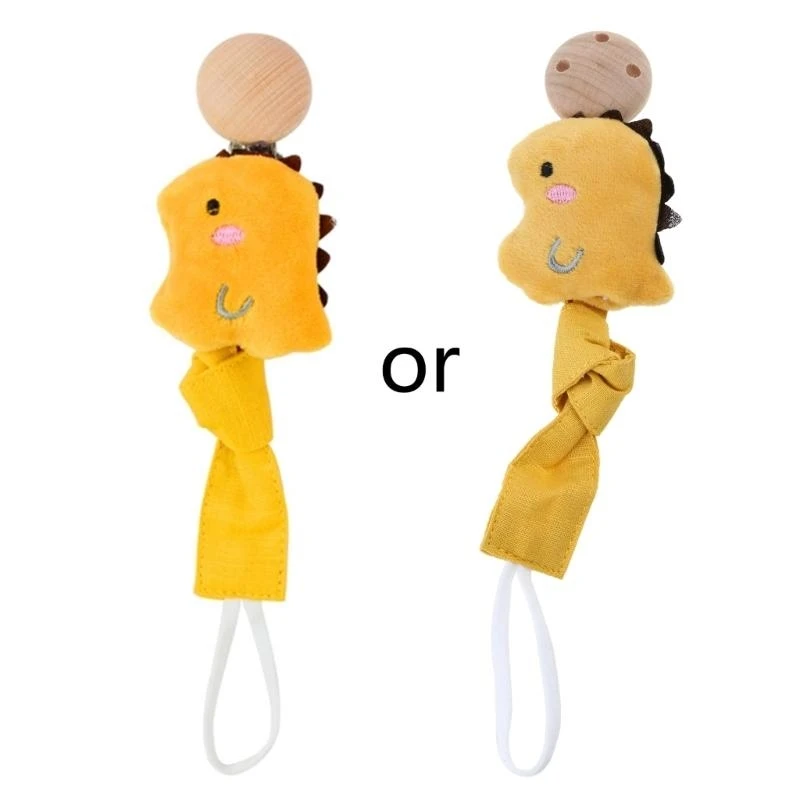 M76C Lindos clips chupete animales para bosquejo cadena ficticia madera recién nacida infantil - imagen 4