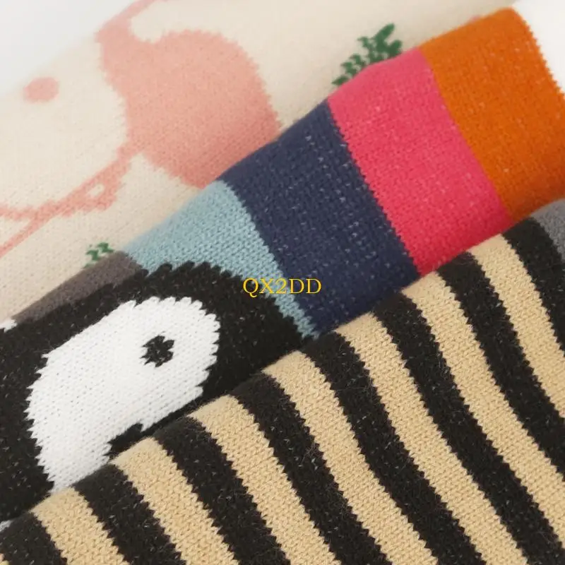 QX2D Calcetines Embarazo Dibujos Animados Acogedores Calcetines Sin Costuras Calor Grueso para Pies Sensibles