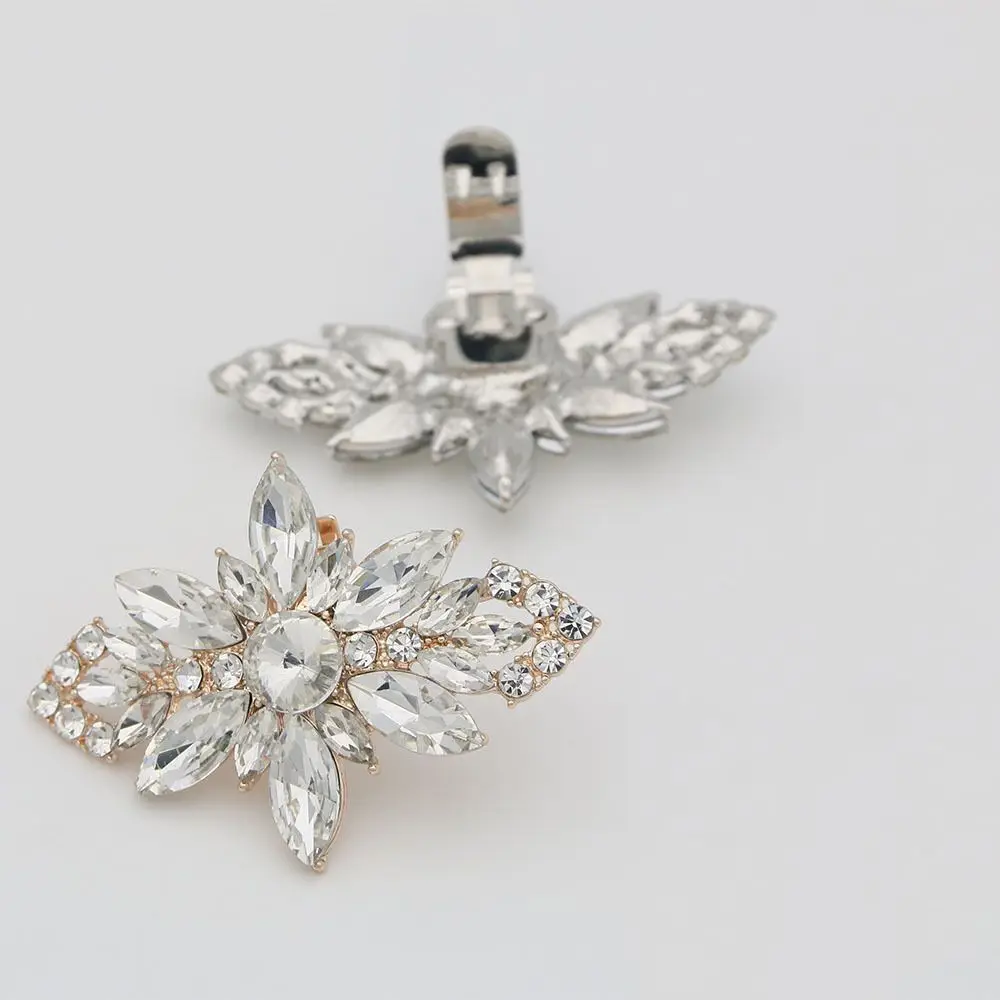 Broche cuadrado con brillantes para zapatos de novia - imagen 2