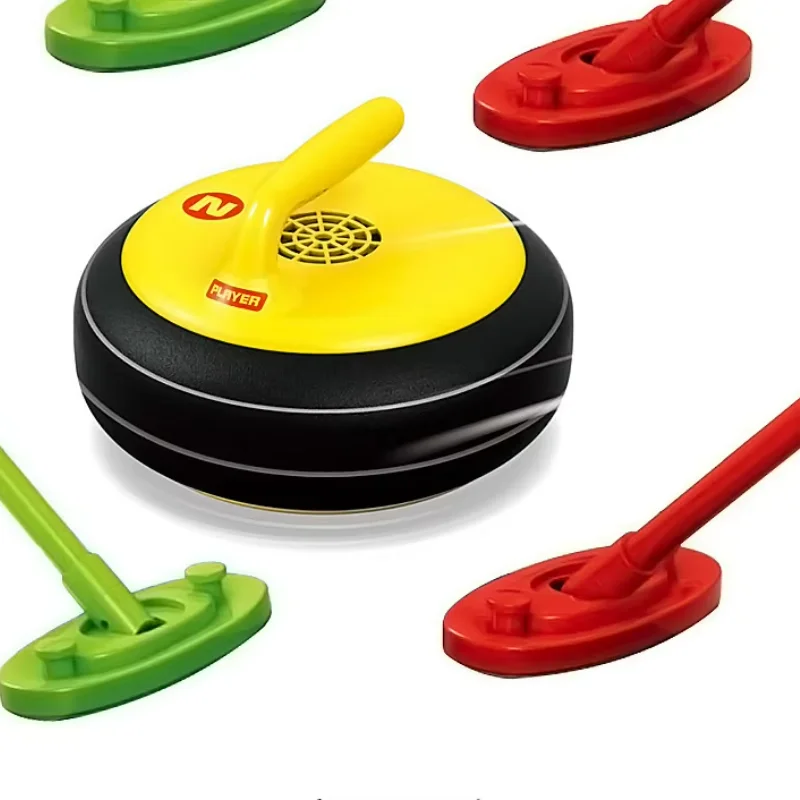 Juego de juguetes rizados para niños, juguete deportivo interior, bola rizadora suspendida eléctrica, lanzadera ligera, juegos educativos Hockey - imagen 4