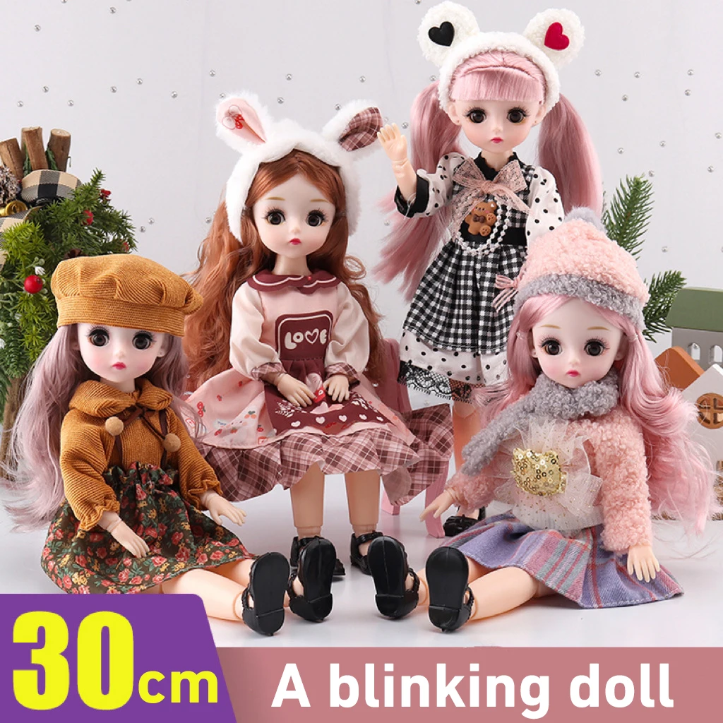 Muñeca de Anime de moda para niñas, accesorios de ropa de princesa, traje Loli, falda, vestido de muñeca para niños, regalo de juguete DIY, Kawaii Reborn, 30cm, 1/6 - imagen 3