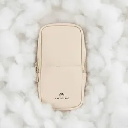 Bolsa de maquillaje impermeable PU con varios bolsillos para viaje