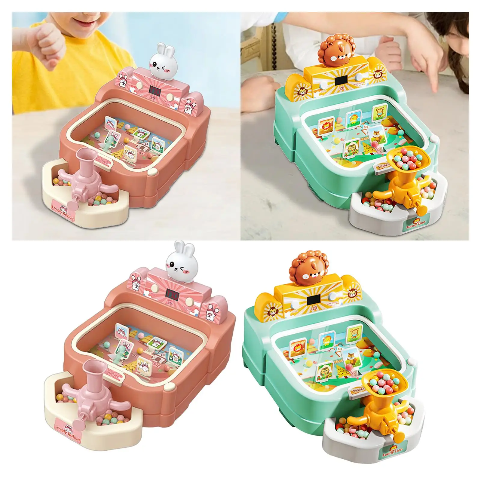 Pinball Machine Pinball Toys Gifts Parent Child Interactive Toy Educational Toy Scoring Table Game for Apartments Living Room