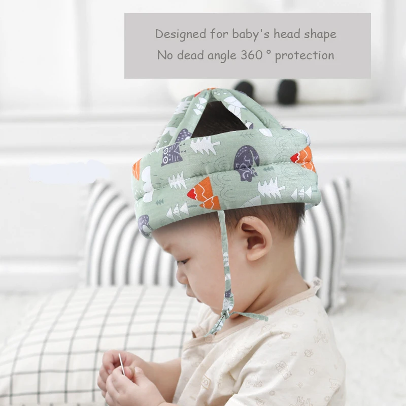 Casco de seguridad para bebé, casco de protección para la cabeza, almohadilla anticaída para niños pequeños, gorro ajustable cómodo para aprender a caminar - imagen 5