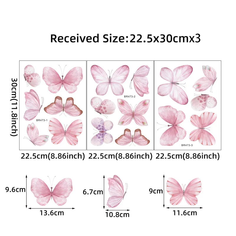 3 sheet butterfly