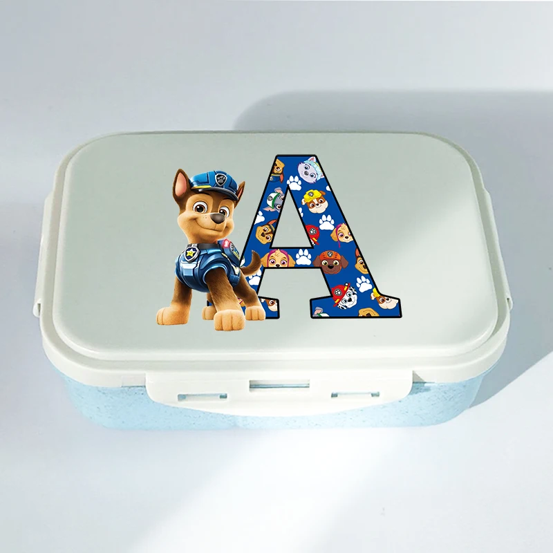 Paws Patrols Chase-fiambreras de dibujos animados para niños, caja Bento portátil de plástico para estudiantes, fiambrera aislada, regalos bonitos de cumpleaños para niños