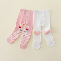 Medias de algodón estampado para bebé niña