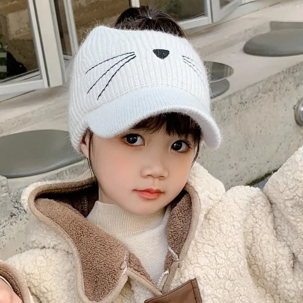 Gorro invernal con orejas de gato para niños – Tela elástica - imagen 5