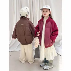 Abrigo de plumón cálido para niños – Chaqueta invernal con cuello