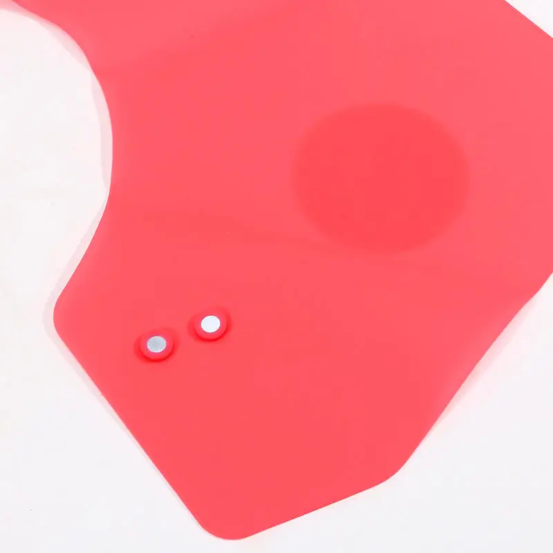 Hombrera plegable para peluquería, chal impermeable para teñir el cabello, antideslizante, fácil de limpiar, bufanda de corte de pelo de silicona reutilizable - imagen 4