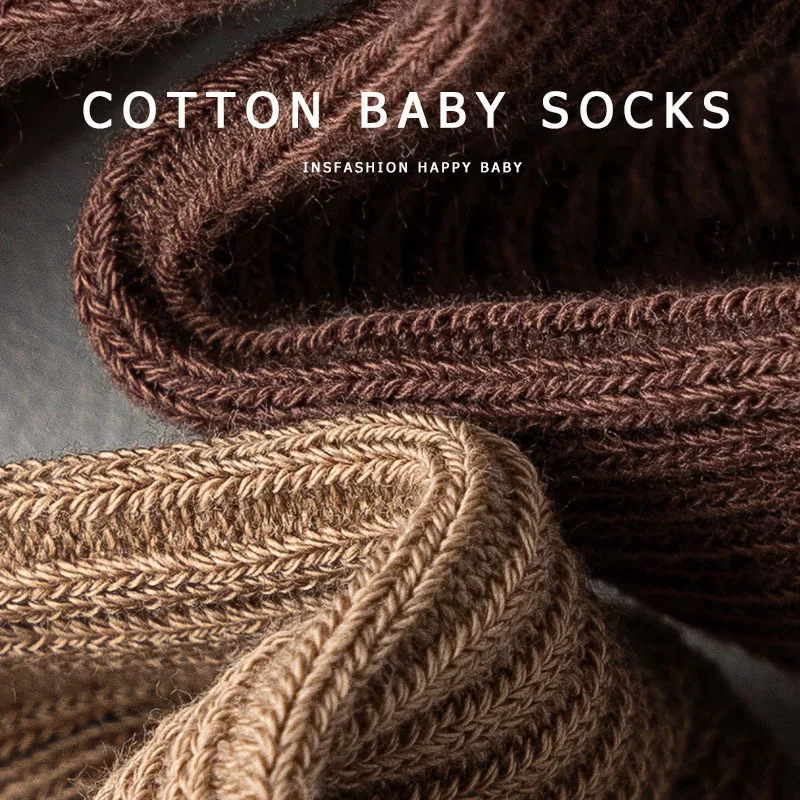 3 pares por lote calcetines hasta la rodilla de primavera para niños 0-5T calcetines antideslizantes de encaje fino para niños calcetines de tubo de Color sólido para niñas - imagen 4