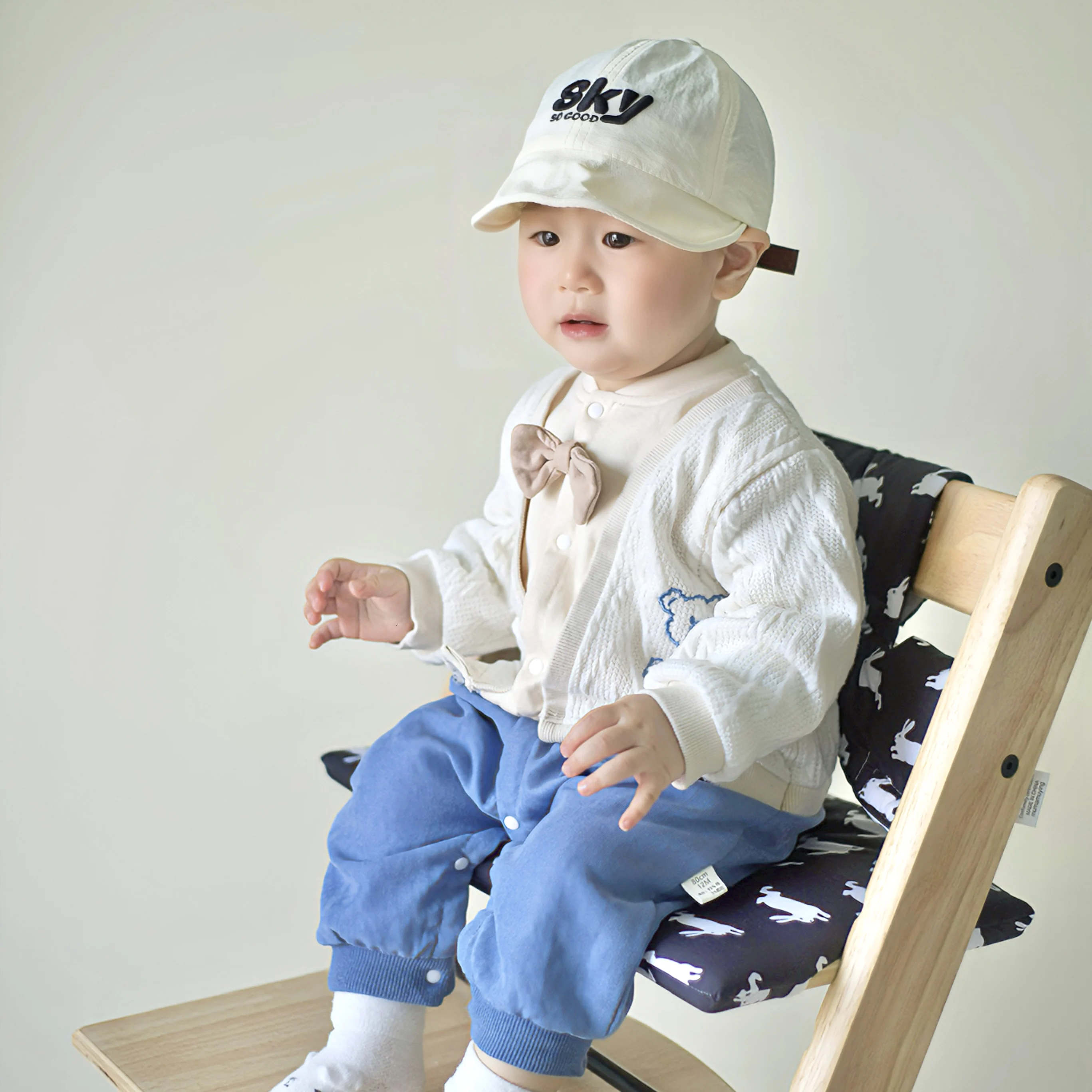 Cojín para silla de comedor de bebé, cojín integrado antideslizante portátil para salir, accesorios para silla de crecimiento de alimentación de bebé, Otoño e Invierno - imagen 3