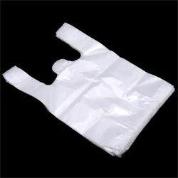 Bolsas de plástico con asa transparentes para supermercado