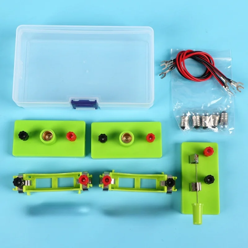 Kit de aprendizaje de electricidad de circuito básico DIY, juguetes educativos de física para niños, experimento STEM, enseñanza de habilidades prácticas, regalos - imagen 5