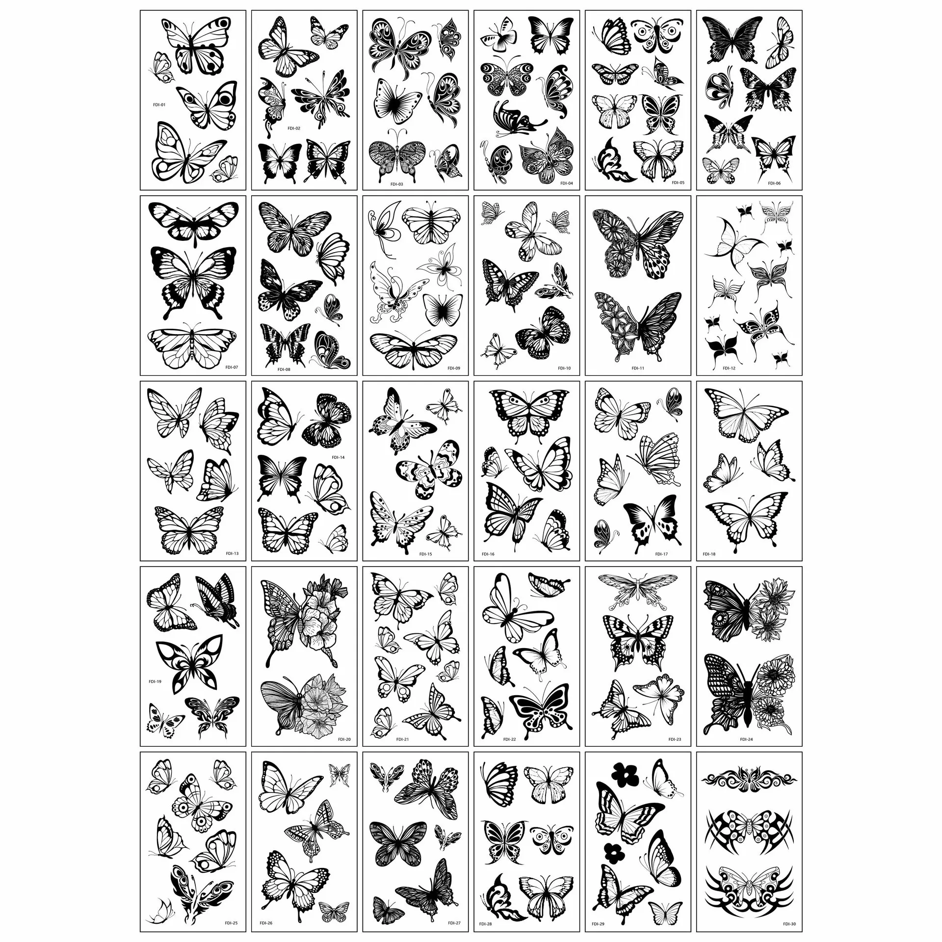 3D HeiHuDie B-30Pcs