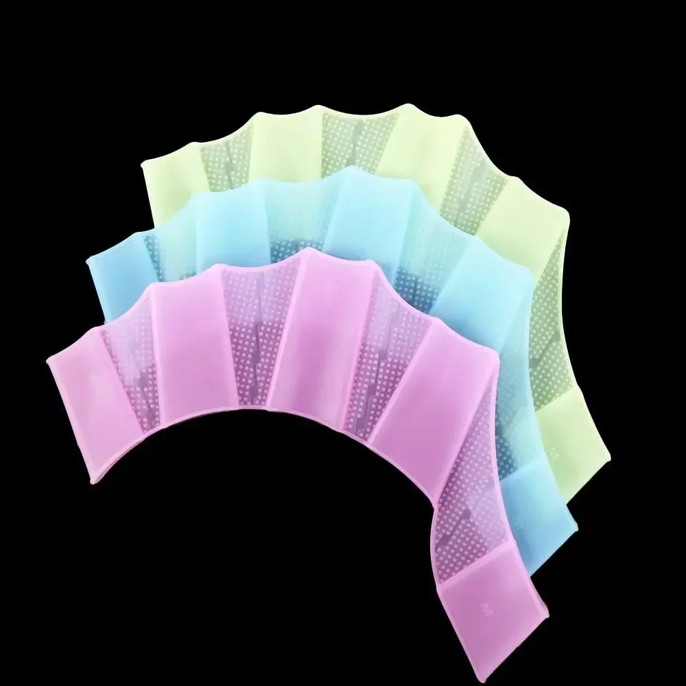 Aletas de silicona para natación con guantes de entrenamiento - imagen 5