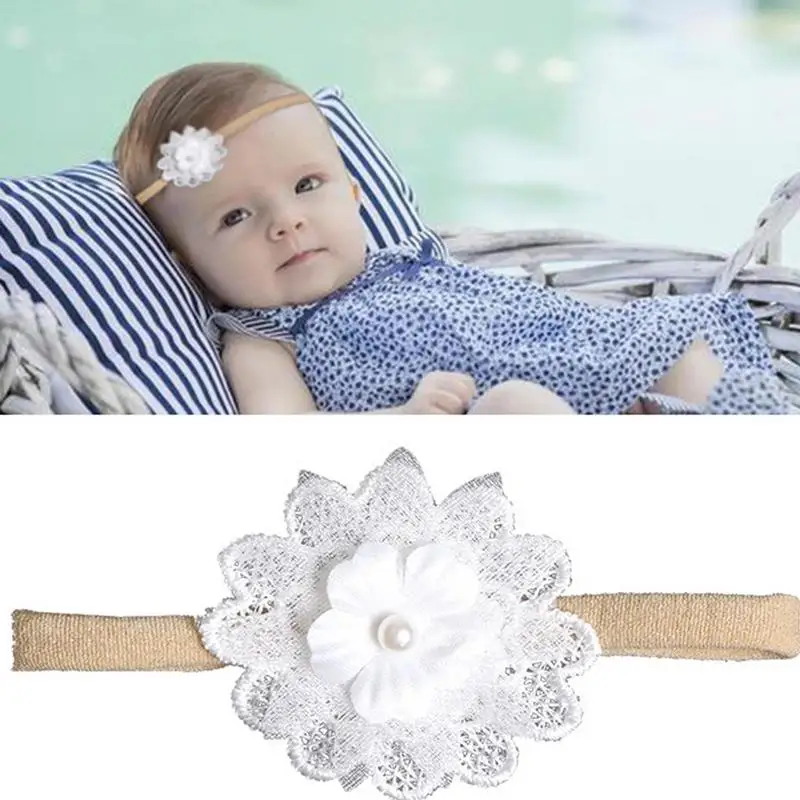 Diadema de nailon para bebé, lazos 10X, diademas de nailon hechas a mano para el cabello para niños, elásticos cómodos y suaves con lazo para el cabello para niñas - imagen 3