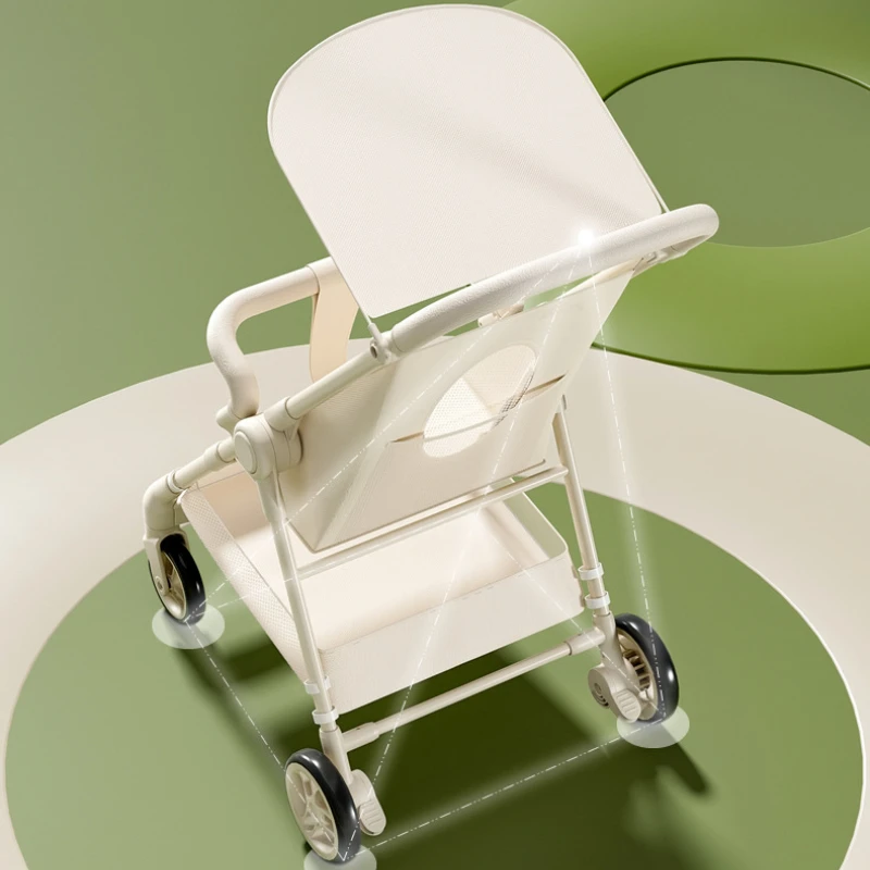 Cochecito plegable de aluminio para aviones, sistema de colapso de un segundo con arnés de 5 puntos, cochecito de viaje compacto para recién nacidos y niños pequeños - imagen 2