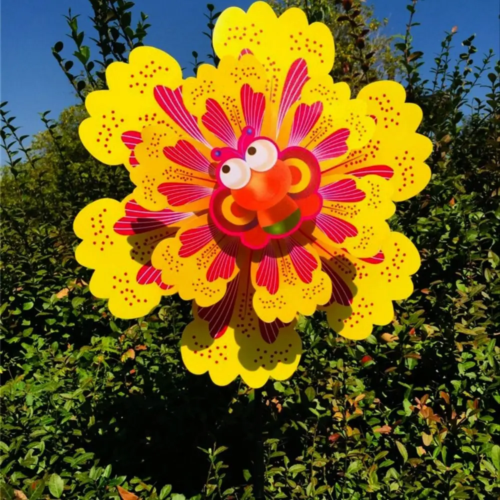 Molino de viento infantil multicolor con mariposas y abejas - imagen 5