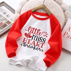Camiseta infantil raglán manga larga – Estampado divertido para niños
