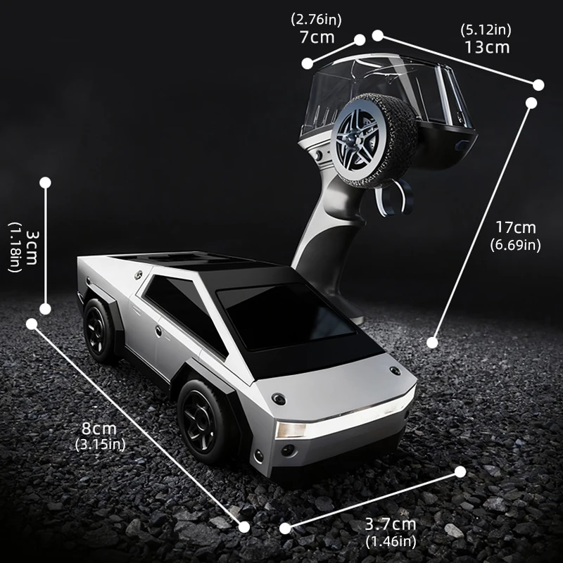 Coche teledirigido 2.4G de aleación – Alta velocidad para niños - imagen 3
