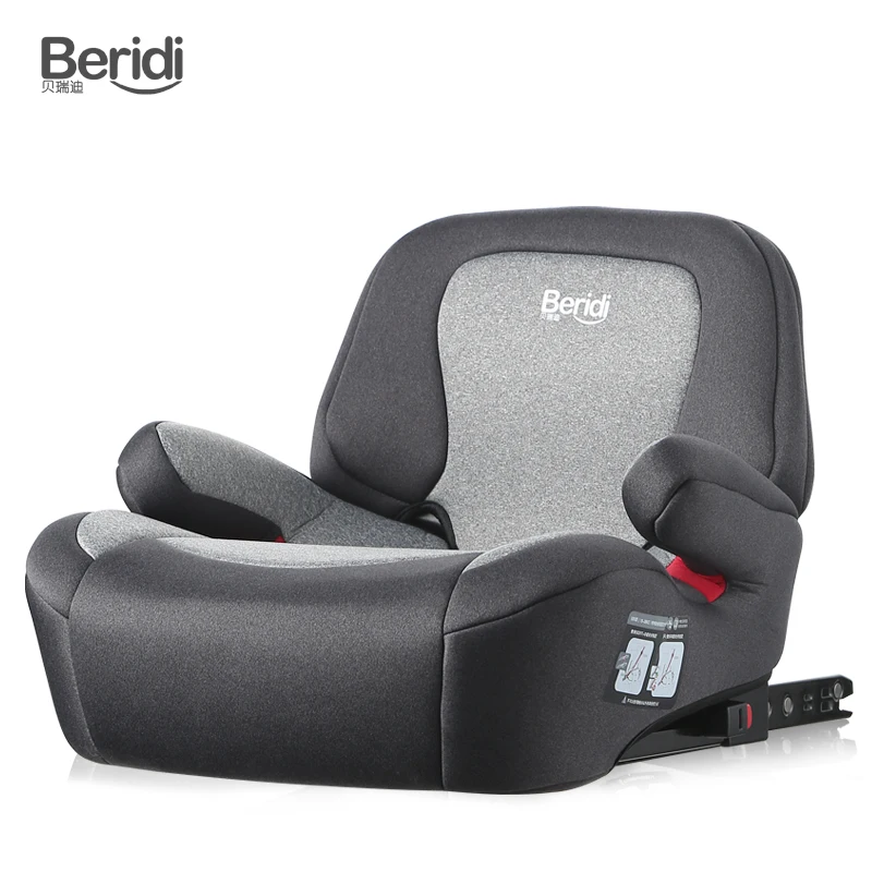 Asiento de seguridad para niños, almohadilla para aumentar la altura, para uso en coche, para niños de 3 a 12 años, cojín de asiento portátil y Simple ISOFIX