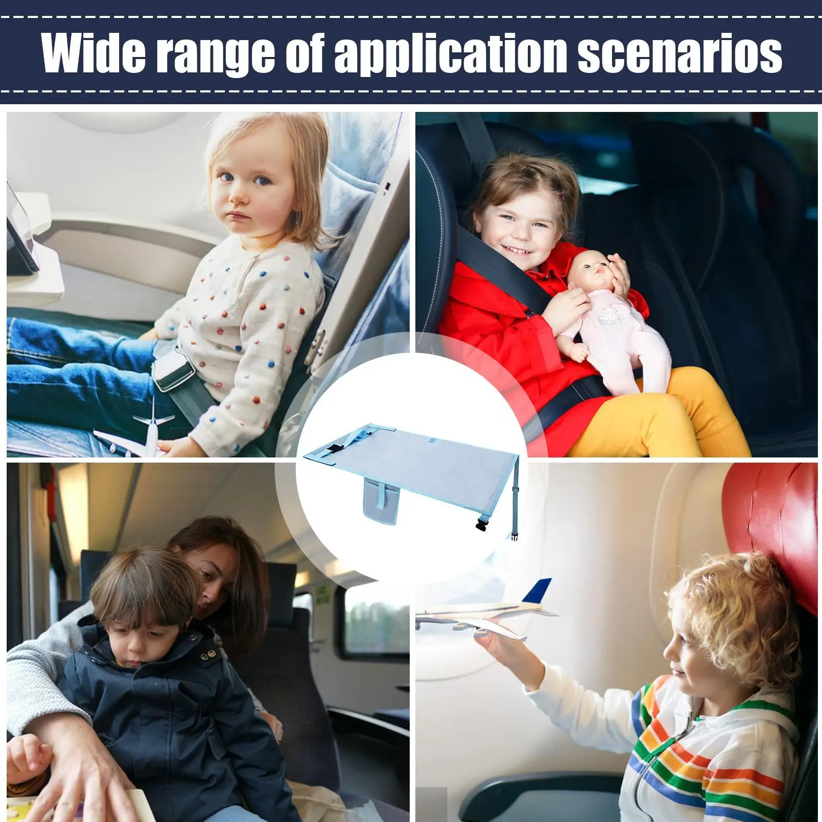 Cama de avión para bebé, cama de viaje para niños pequeños, extensor de asiento de avión para niños, accesorios de avión portátiles, vuelos de bebé, imprescindibles para - imagen 4