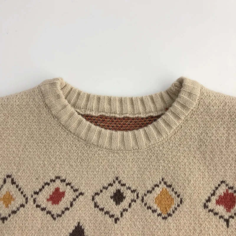 Milangel jersey de punto para niños – Abrigo cálido retro - imagen 4