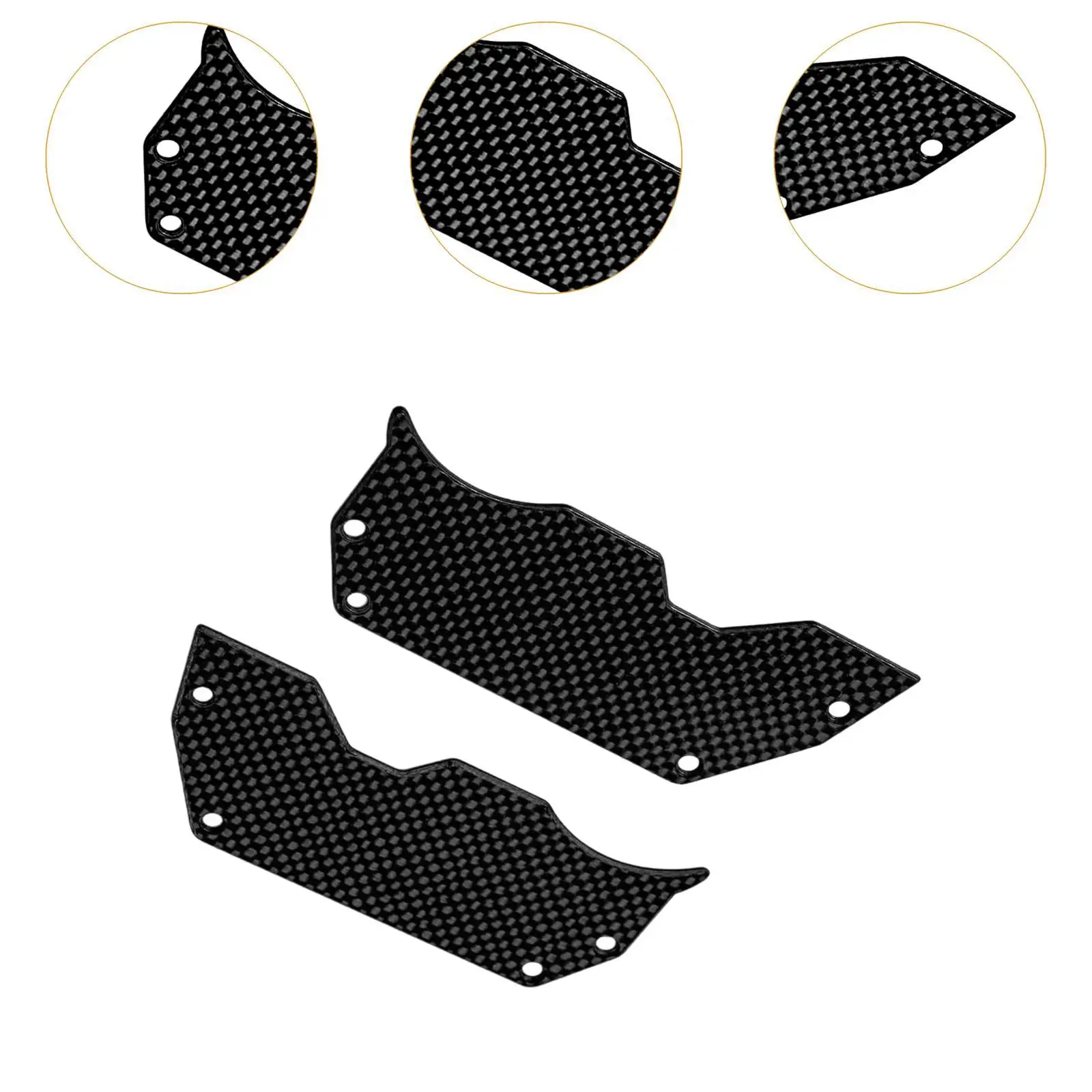 2Pcs RC Air Dam Diffuser Wheel Covers Ti2154218 Easy to Install Replacement