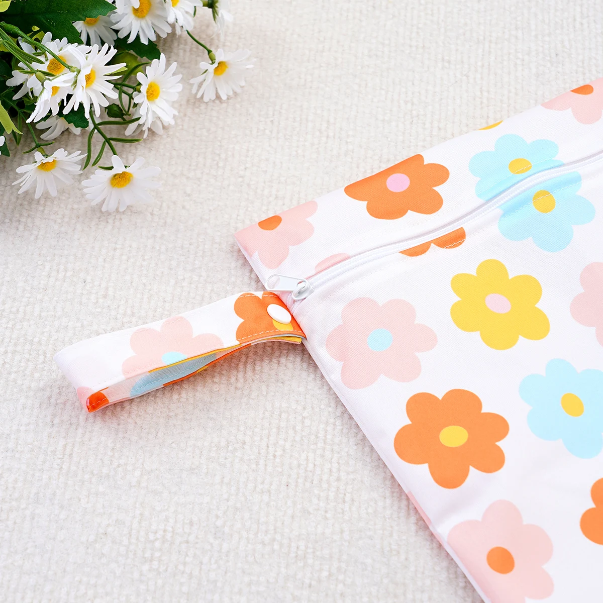 2 unids/set 26*36cm bolsas secas y húmedas impermeables para viajes playa piscina traje de baño bolsa de almacenamiento de pañales portátil reutilizable para bebé - imagen 5