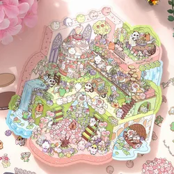 Vinilos decorativos 3D de nieve para habitación infantil