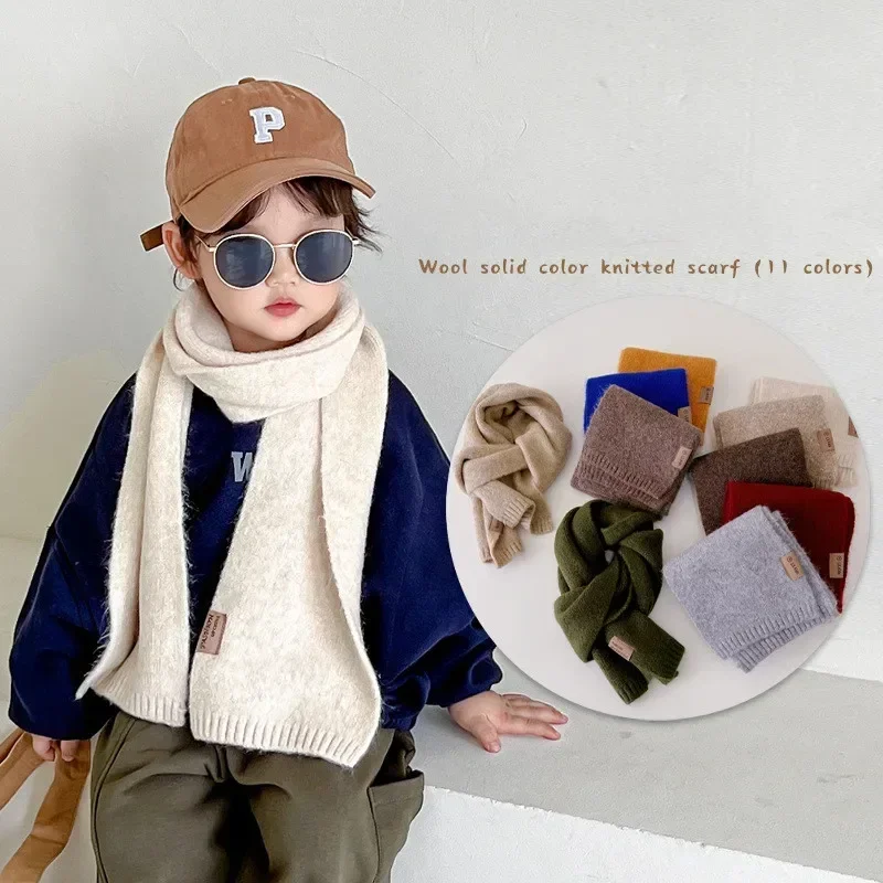 Bufanda infantil de cachemira suave para frío