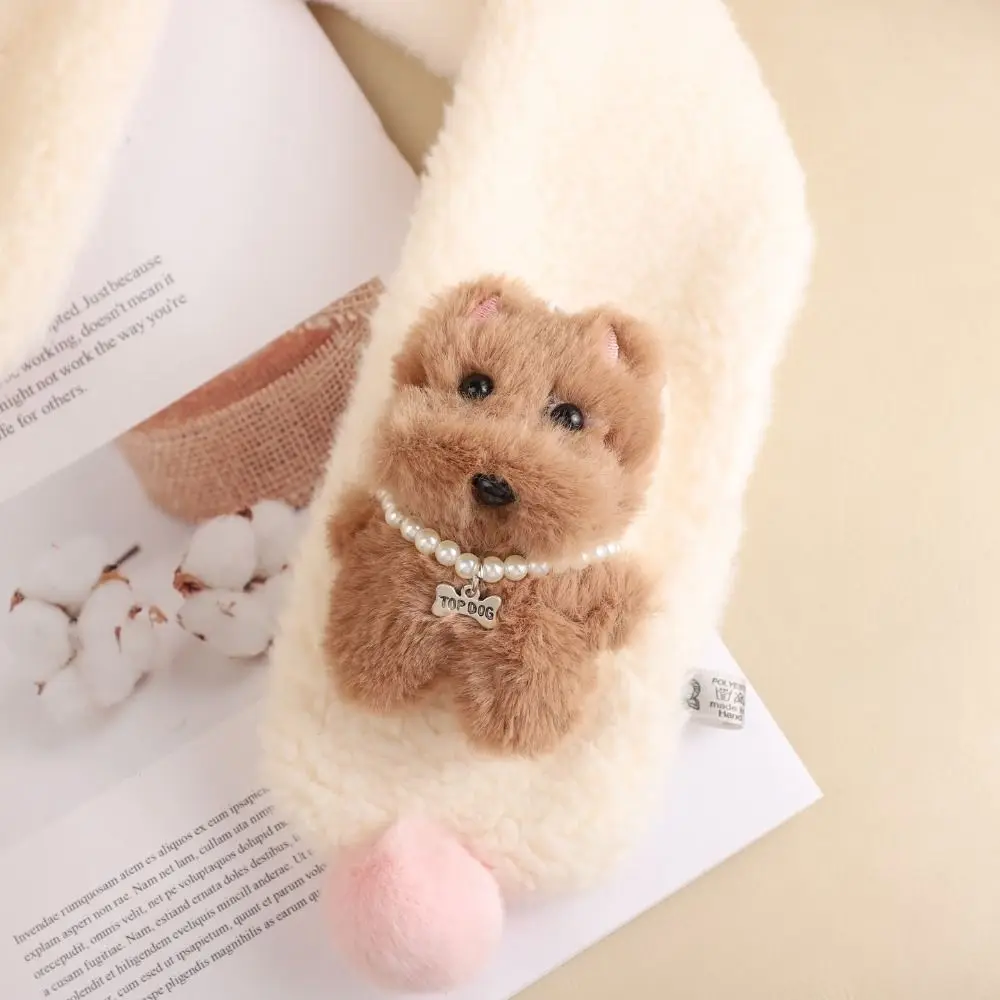 Bufanda de osos para bebé, Material bonito de dibujos animados, bufandas cálidas y gruesas para niños, pañuelo de textura suave a prueba de viento, temporada de otoño - imagen 5