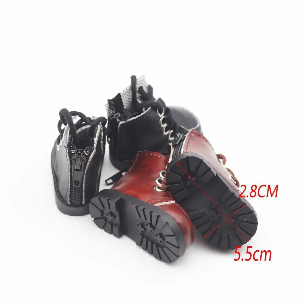 Zapatos para muñecas de piel – Estilo universitario - imagen 2