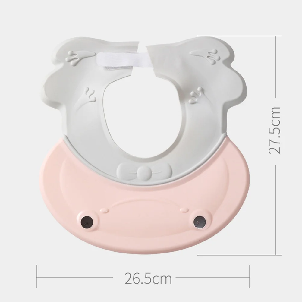 Gorro de ducha de bebé impermeable, gorro ajustable para lavar el cabello, Protector de oídos para niños pequeños, gorro de champú para baño, gorro de ducha para bebé 1 Uds. - imagen 4