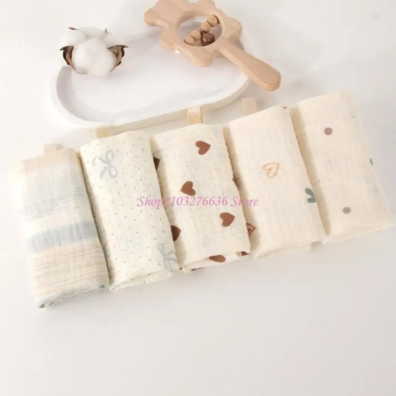Toallas infantil algodón R6FD Toallas baño impresas tela burbuja burbuja múltiples - imagen 4