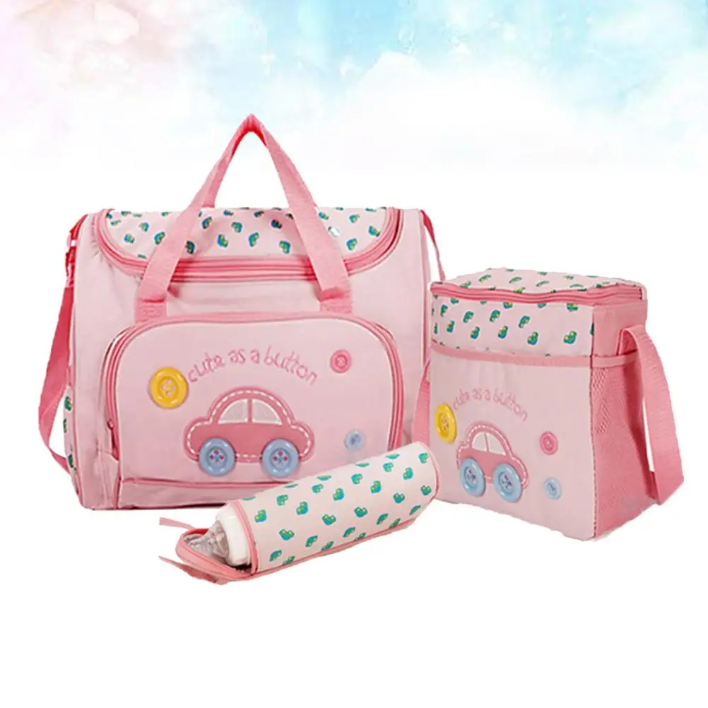 Conjunto de bolsa de pañales de gran capacidad, bolso de lactancia para bebé, bandolera, artículos esenciales para el parque de salida para padres - imagen 5